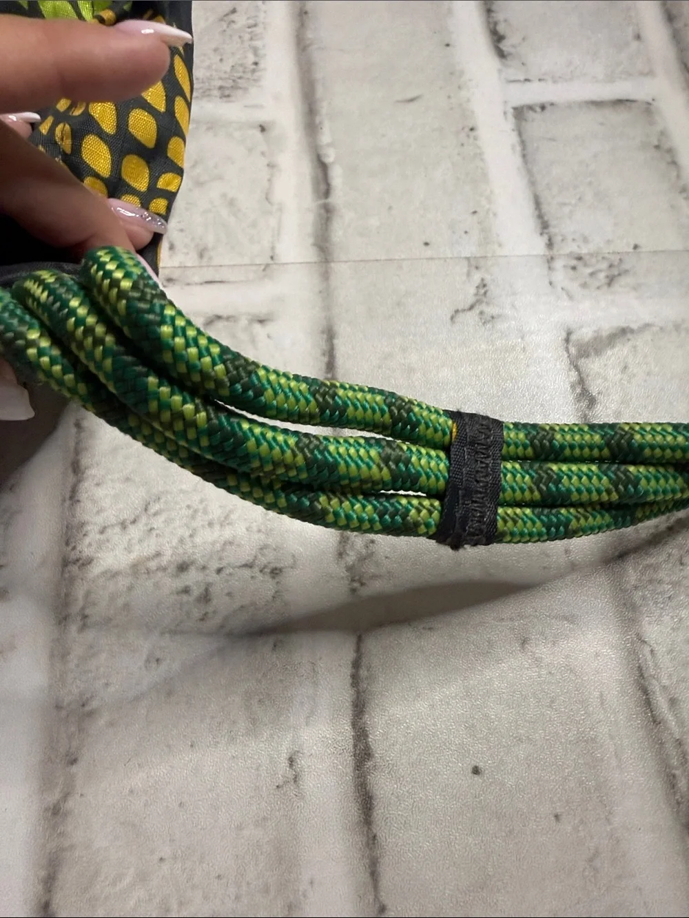 Kavu Black Sling Bag with Yellow Pineapple Print